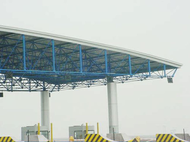 宿迁收费站网架工程